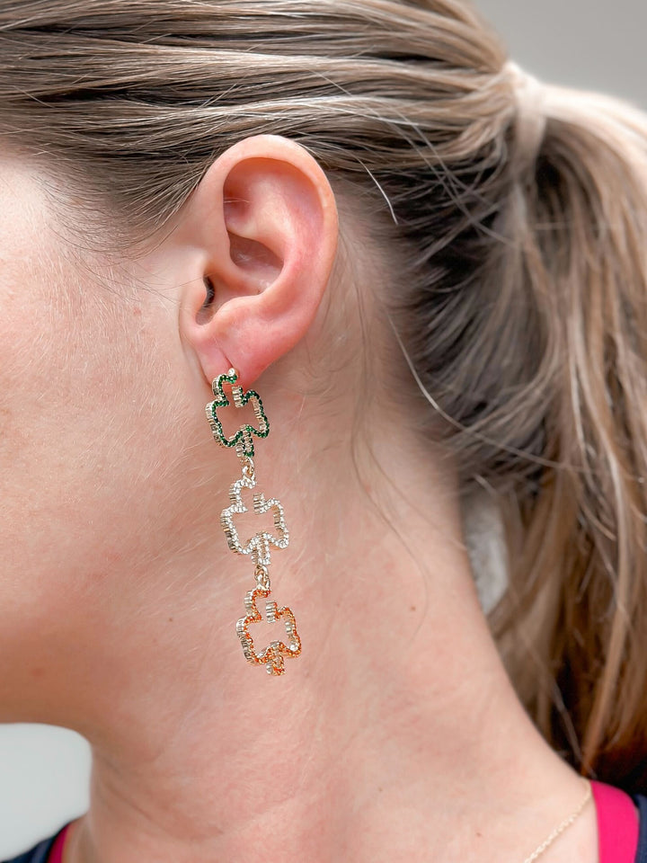 Clover Trio Dangle Earrings
