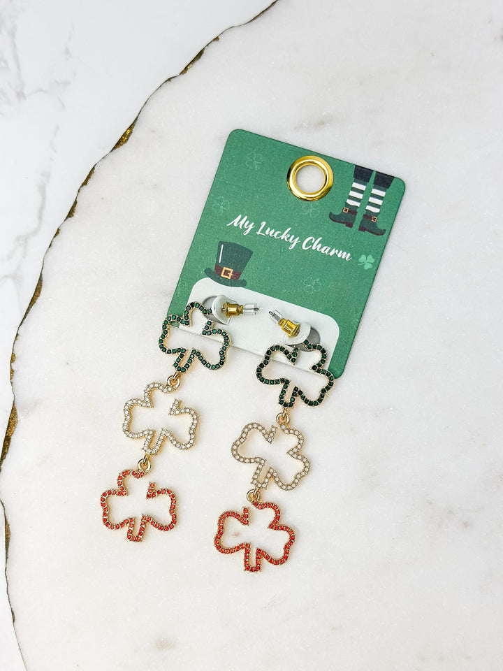 Clover Trio Dangle Earrings