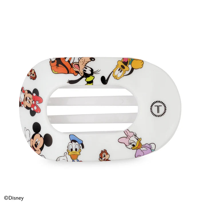 Large Teleties Flat Oval Clip - Mickey and Friends