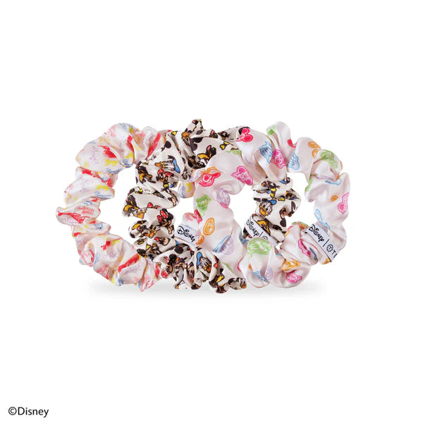 Teleties Scrunchies - Silk Large Band Pack of 3 - Mickey and Friends