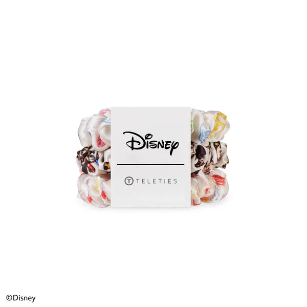 Teleties Scrunchies - Silk Small Band Pack of 3 - Mickey and Friends