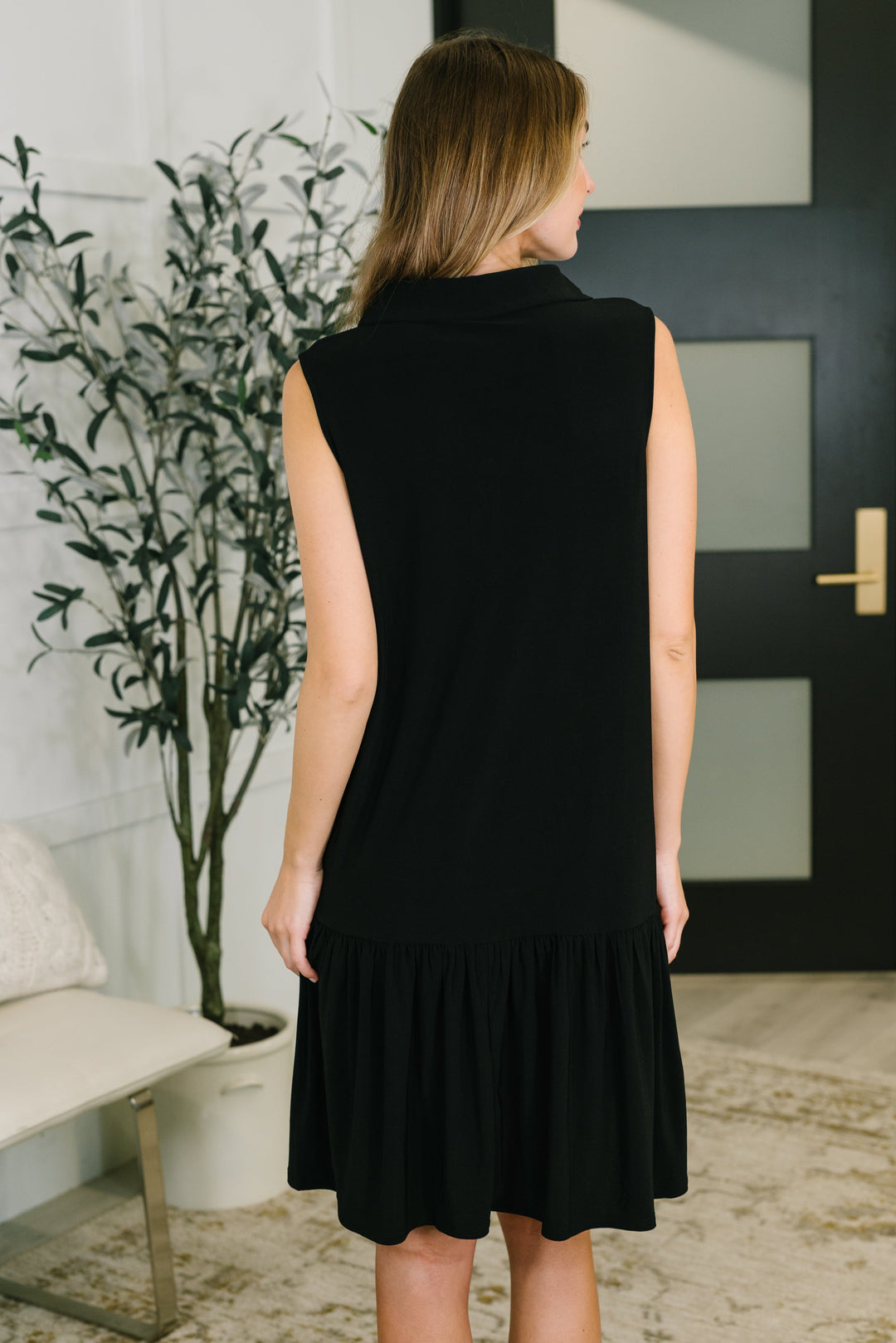 Coral Sands Collared Tank Dress in Black - 4/21