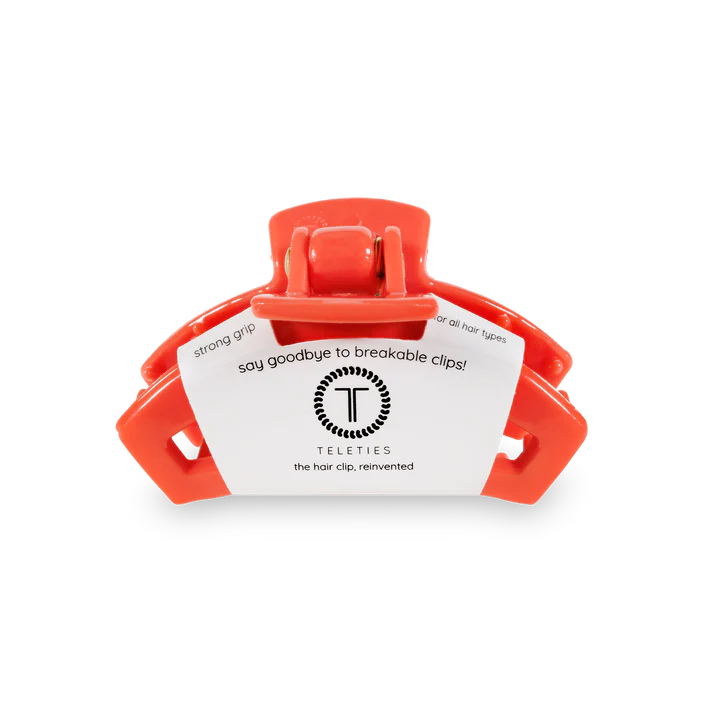 Tiny Teleties Open Claw Clip - Coral