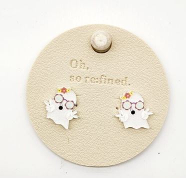 Fun Ghost Post Earrings