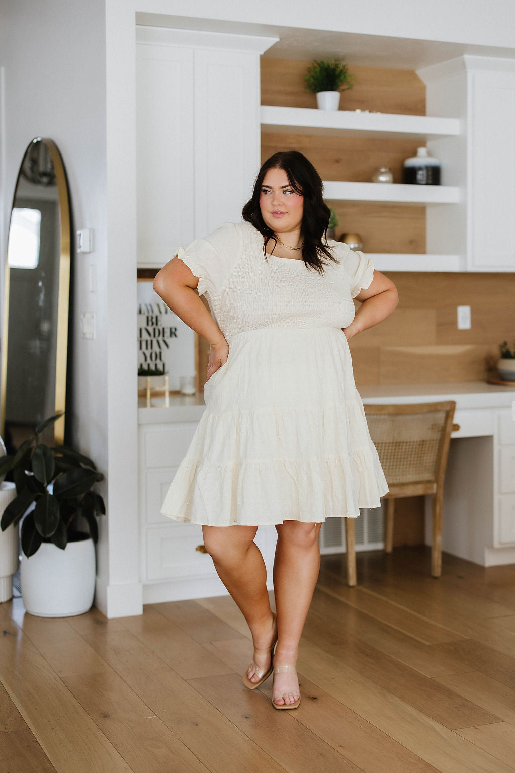 Cute Situation Square Neck Dress - 6/15