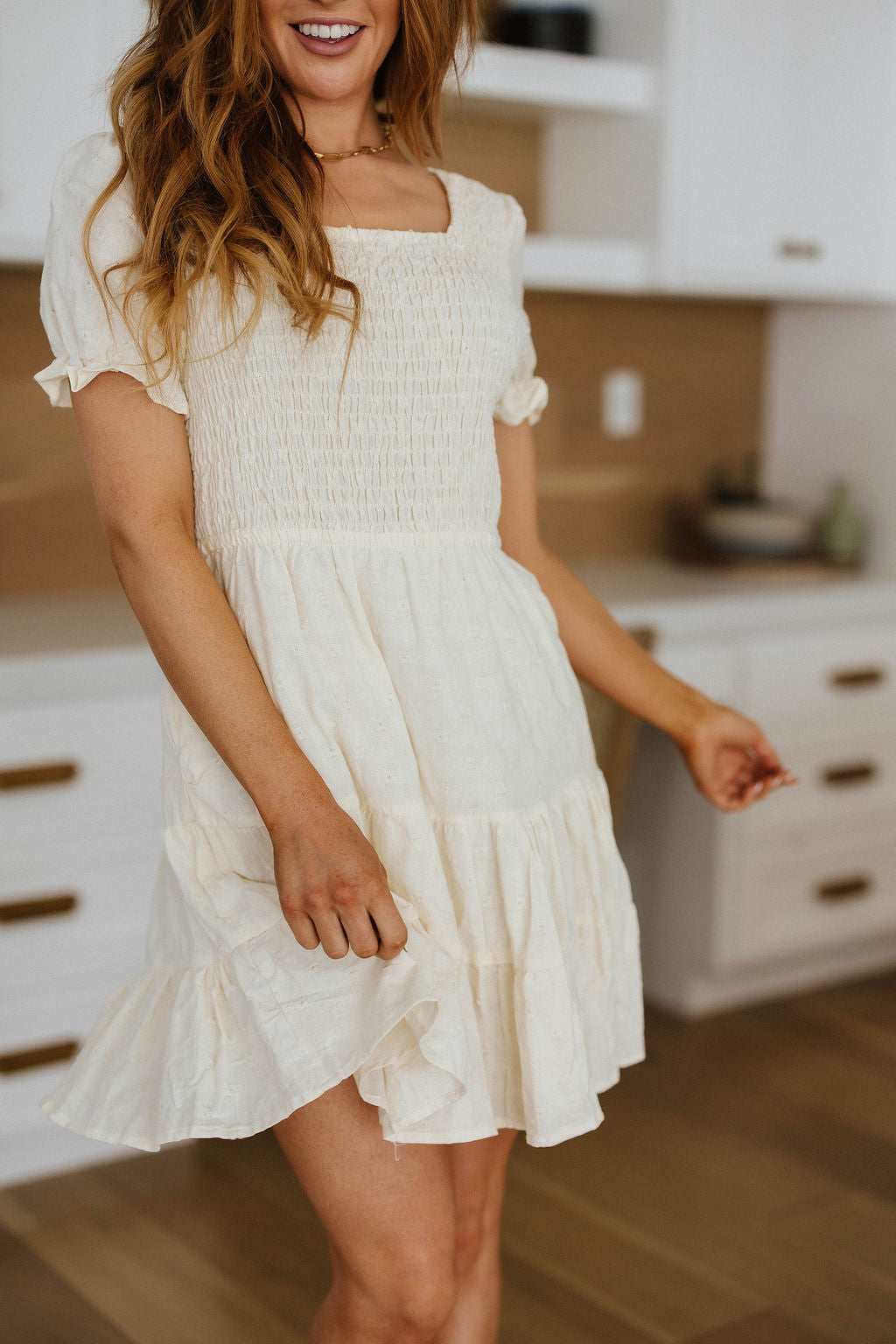 Cute Situation Square Neck Dress - 6/15