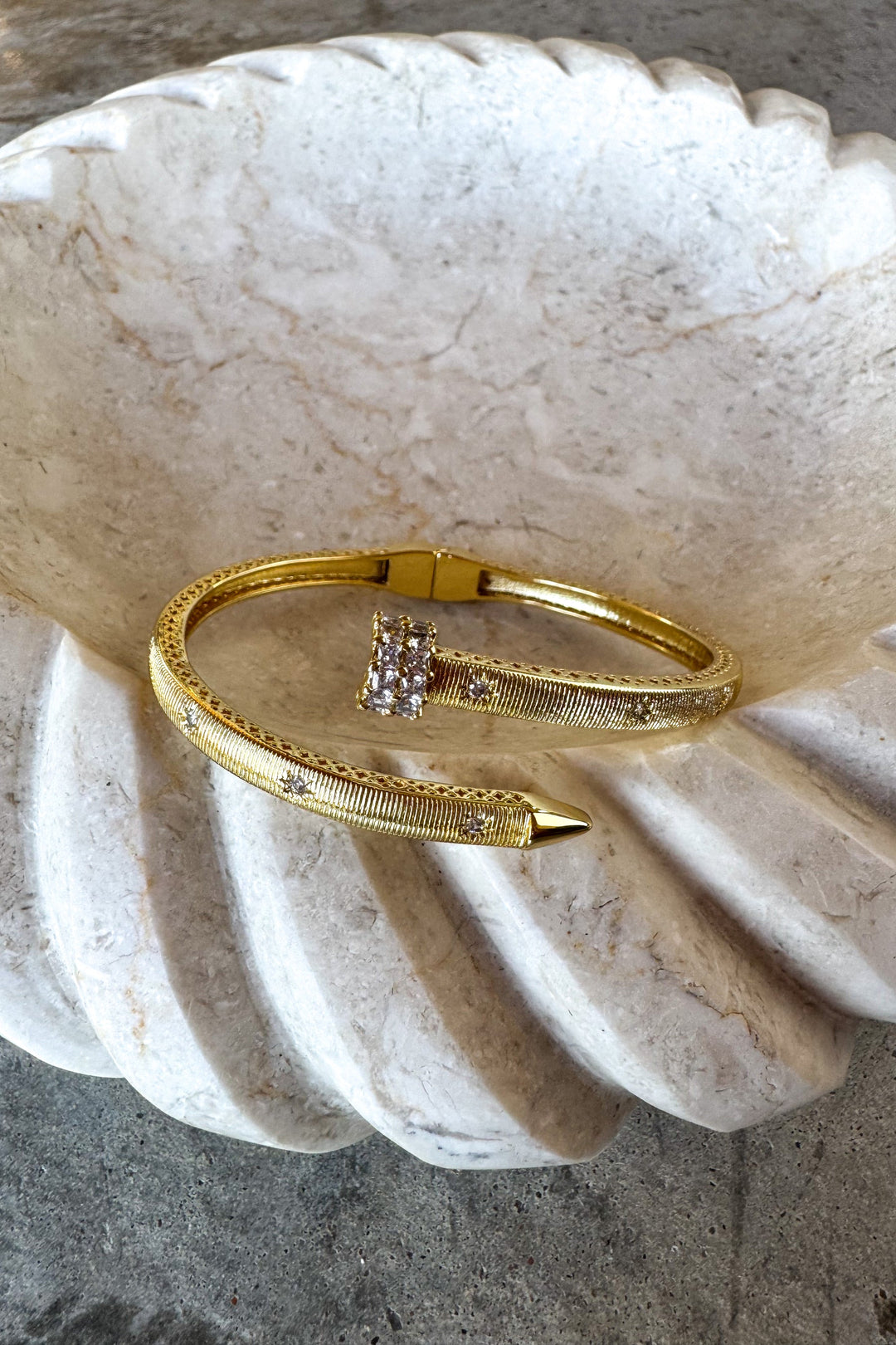 Golden Sparkle Bangle by Blakeley