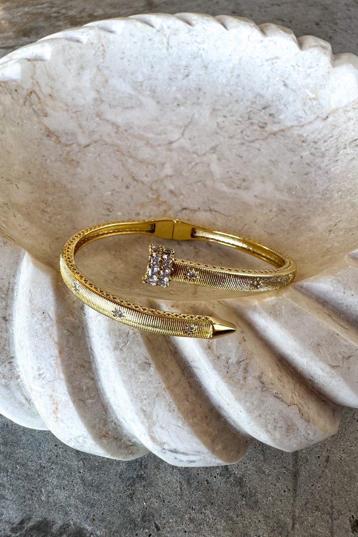 Golden Sparkle Bangle by Blakeley