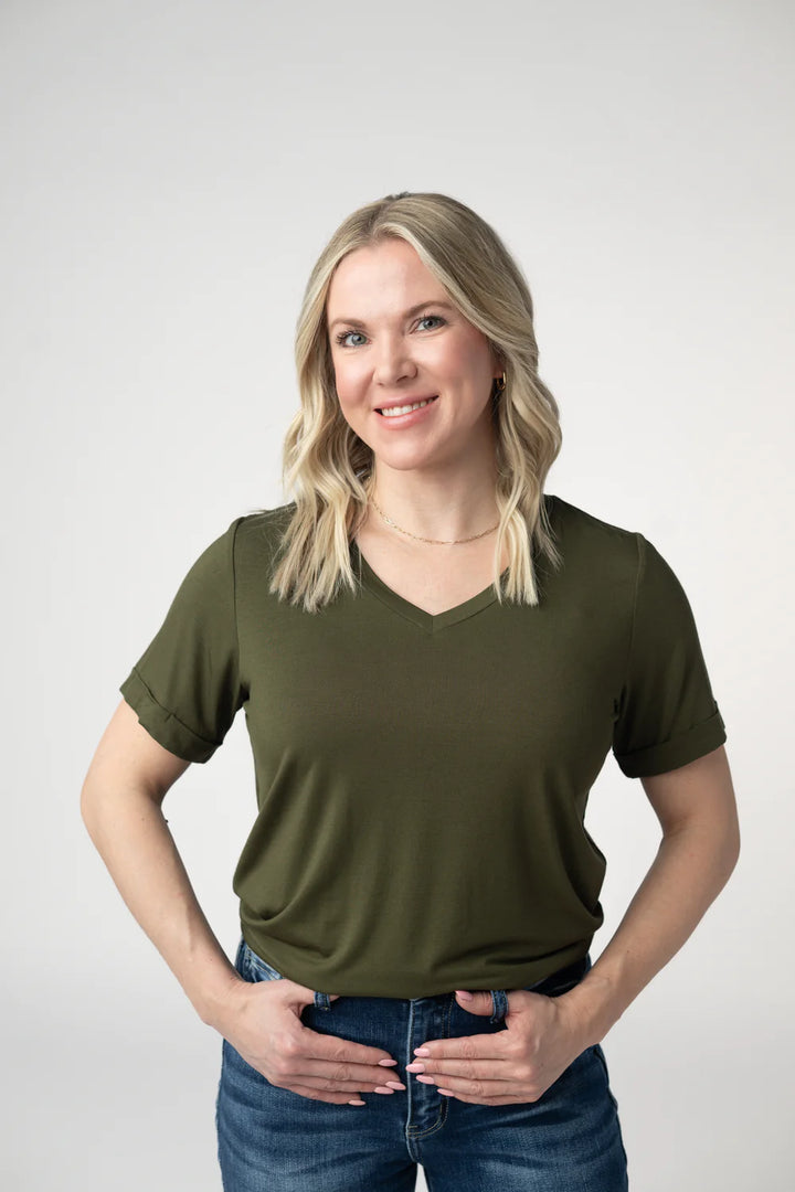 Sophie Top - Dark Olive