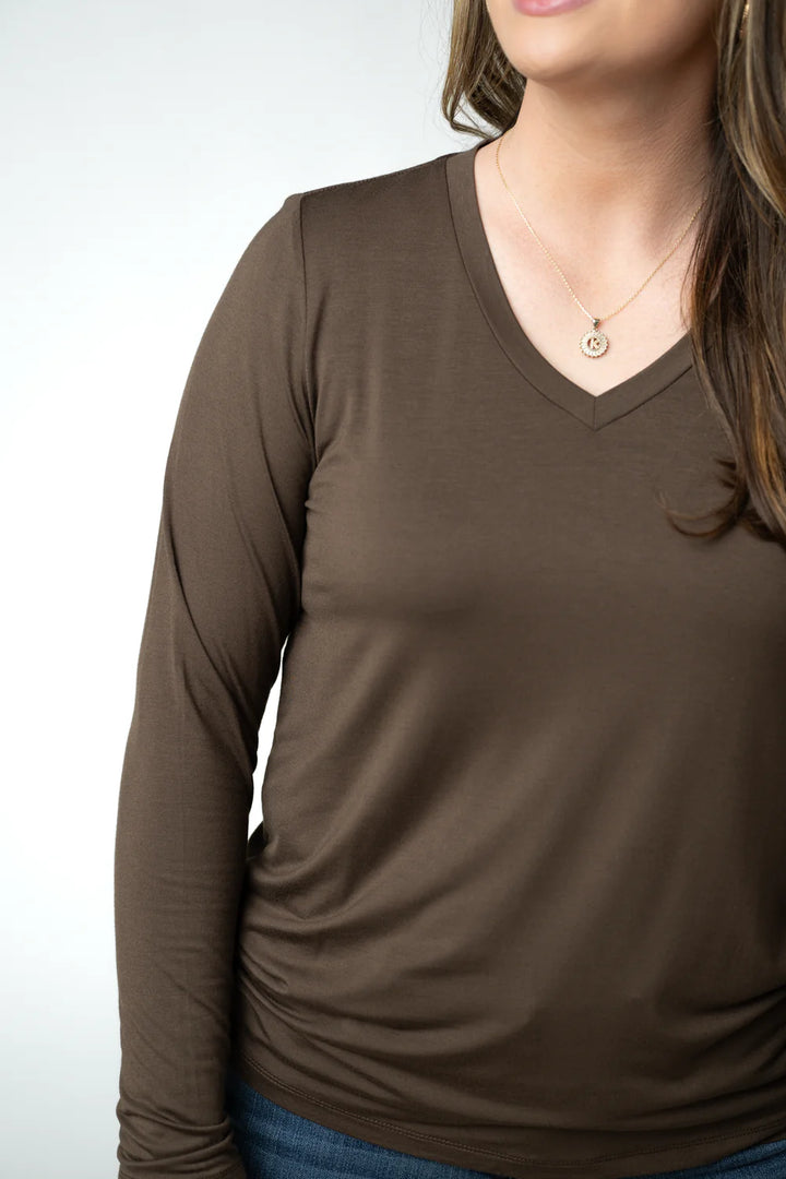 Larissa Long Sleeve - Brown