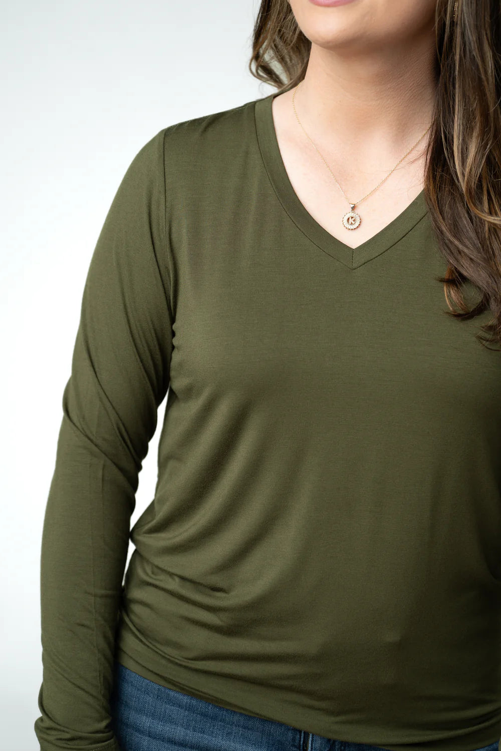 Larissa Long Sleeve - Dark Olive