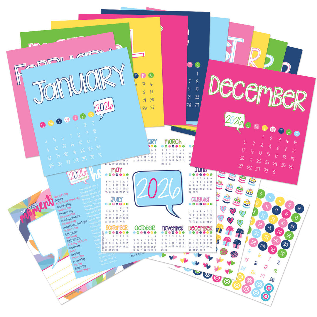2026 Mini Monthly Desktop Calendar - Denise Albright®