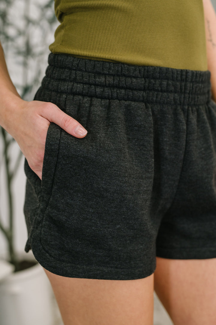 Daily Routine  Mineral Wash Shorts in Black - 12/17