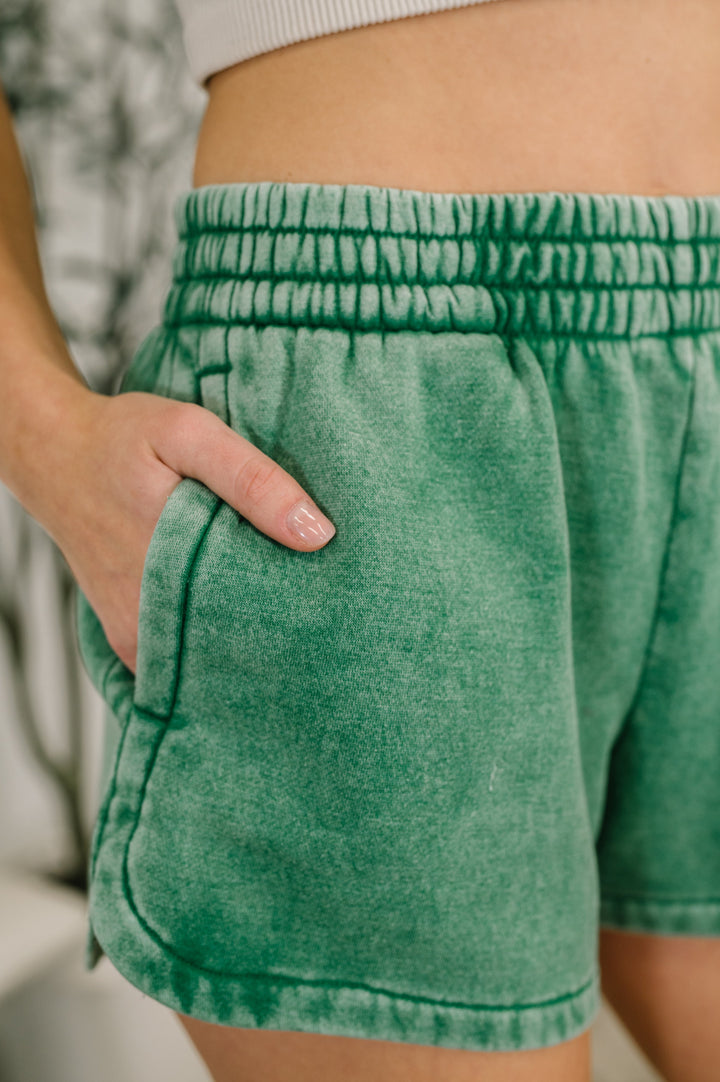Daily Routine  Mineral Wash Shorts in  Forest - 4/2