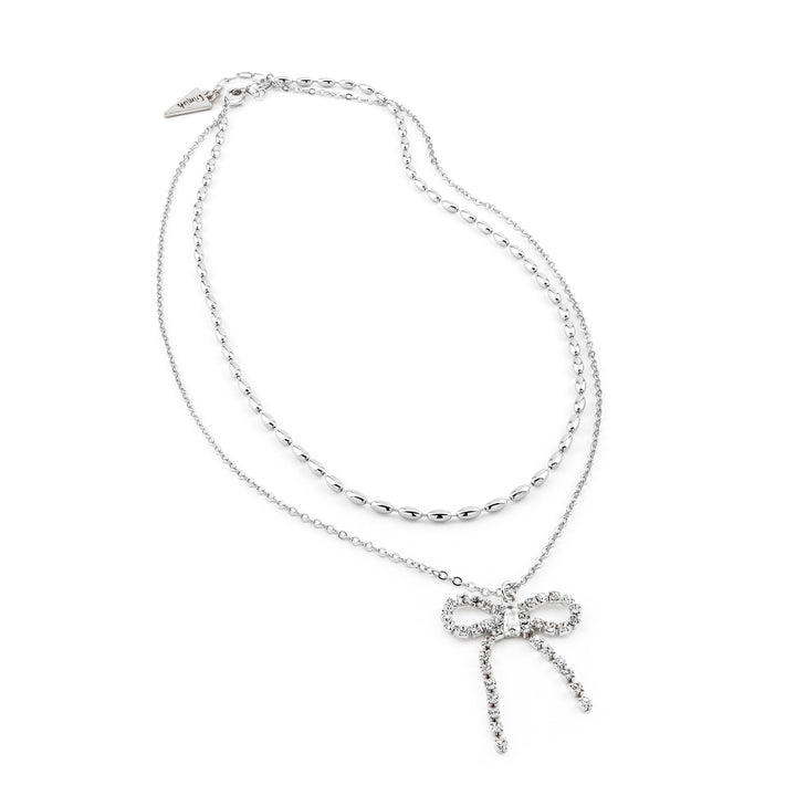Dangling Bow Necklace by Erimish (SEPT ARRAY: Ships in 2-3 Weeks)