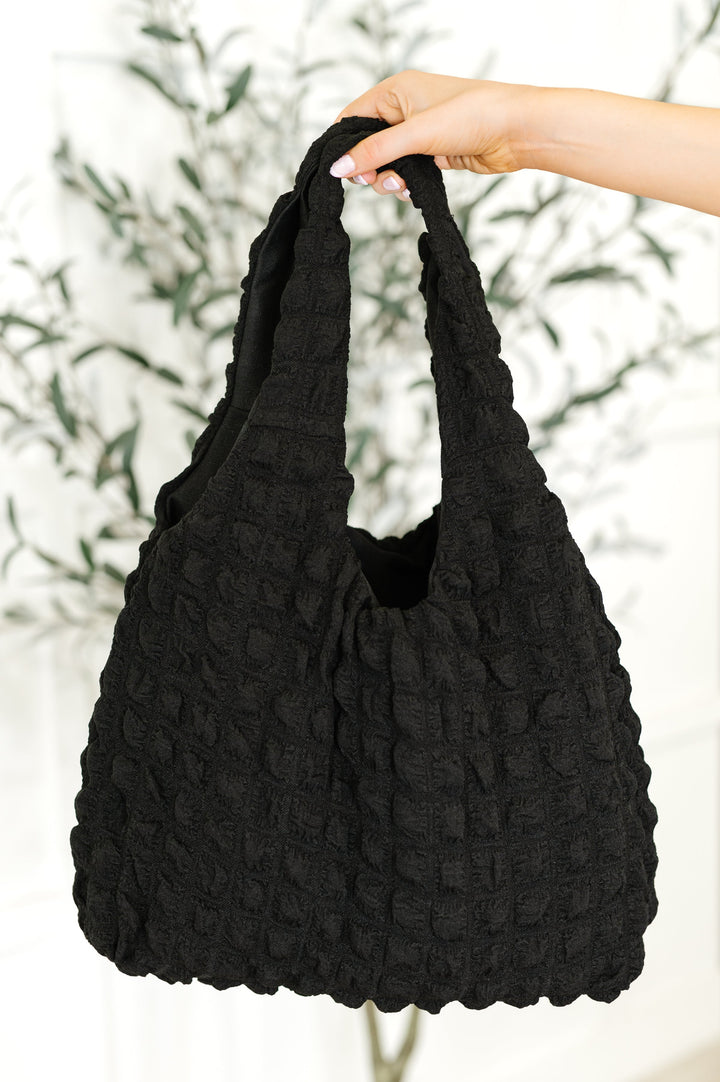 Day Out Cloud Tote Bag In Black - 7/2