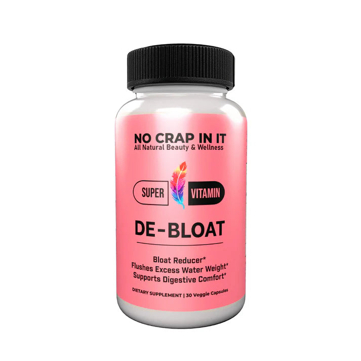 Super Blend Vitamin Supplements - De-Bloat by No Crap In It (PREORDER: Ships in 2-3 Weeks)