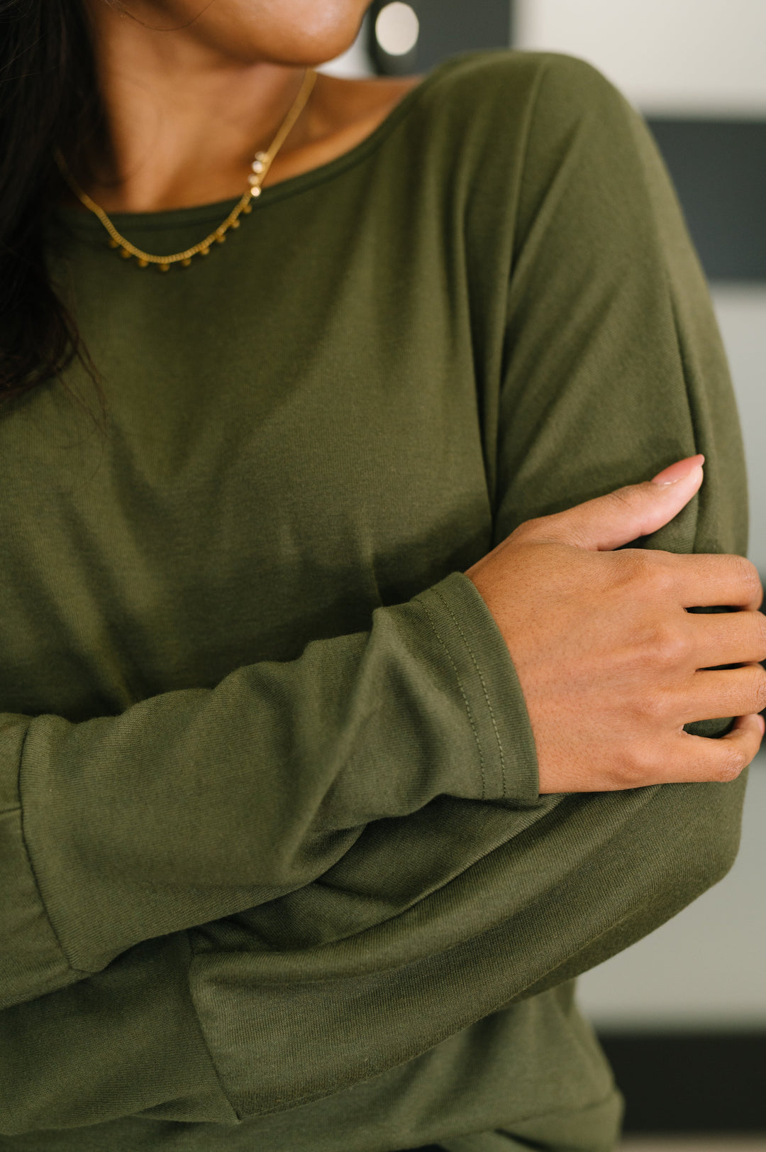 Dinner Plans Dolman Long Sleeve - 12/15