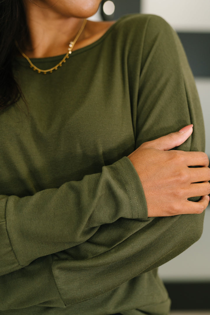 Dinner Plans Dolman Long Sleeve - 12/15