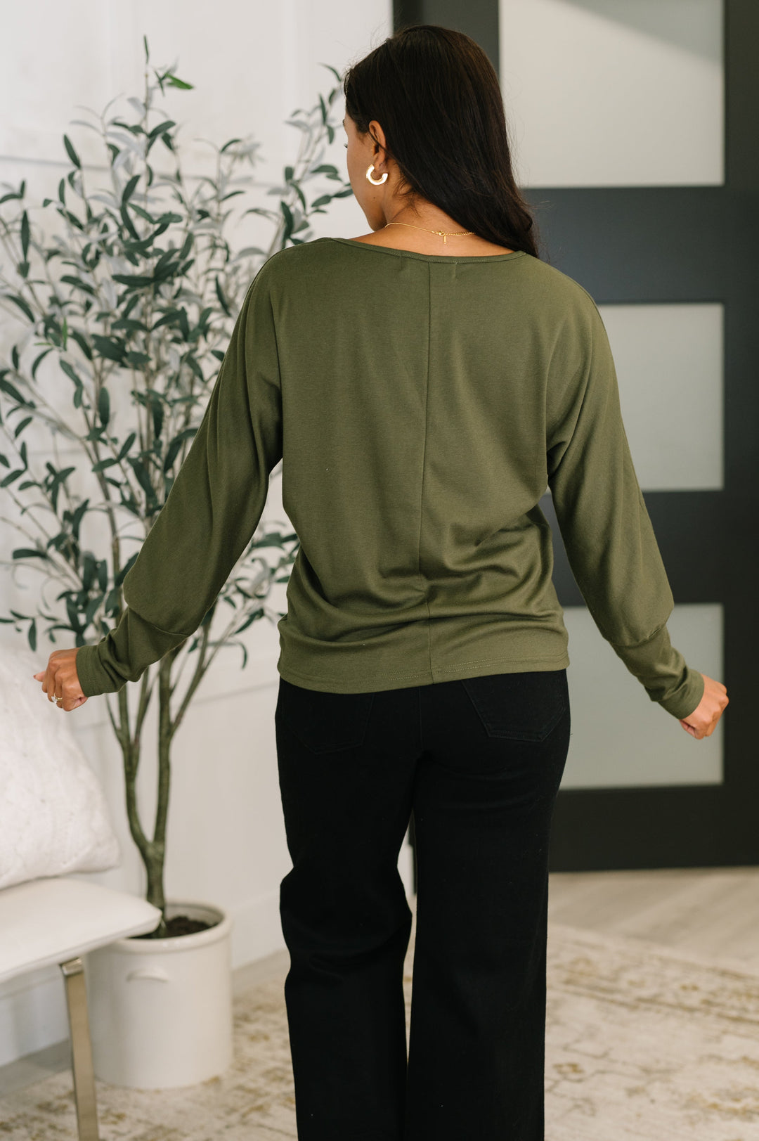 Dinner Plans Dolman Long Sleeve - 12/15