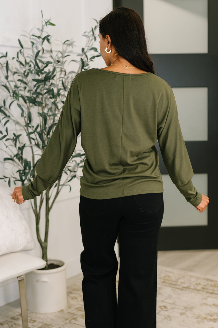 Dinner Plans Dolman Long Sleeve - 12/15