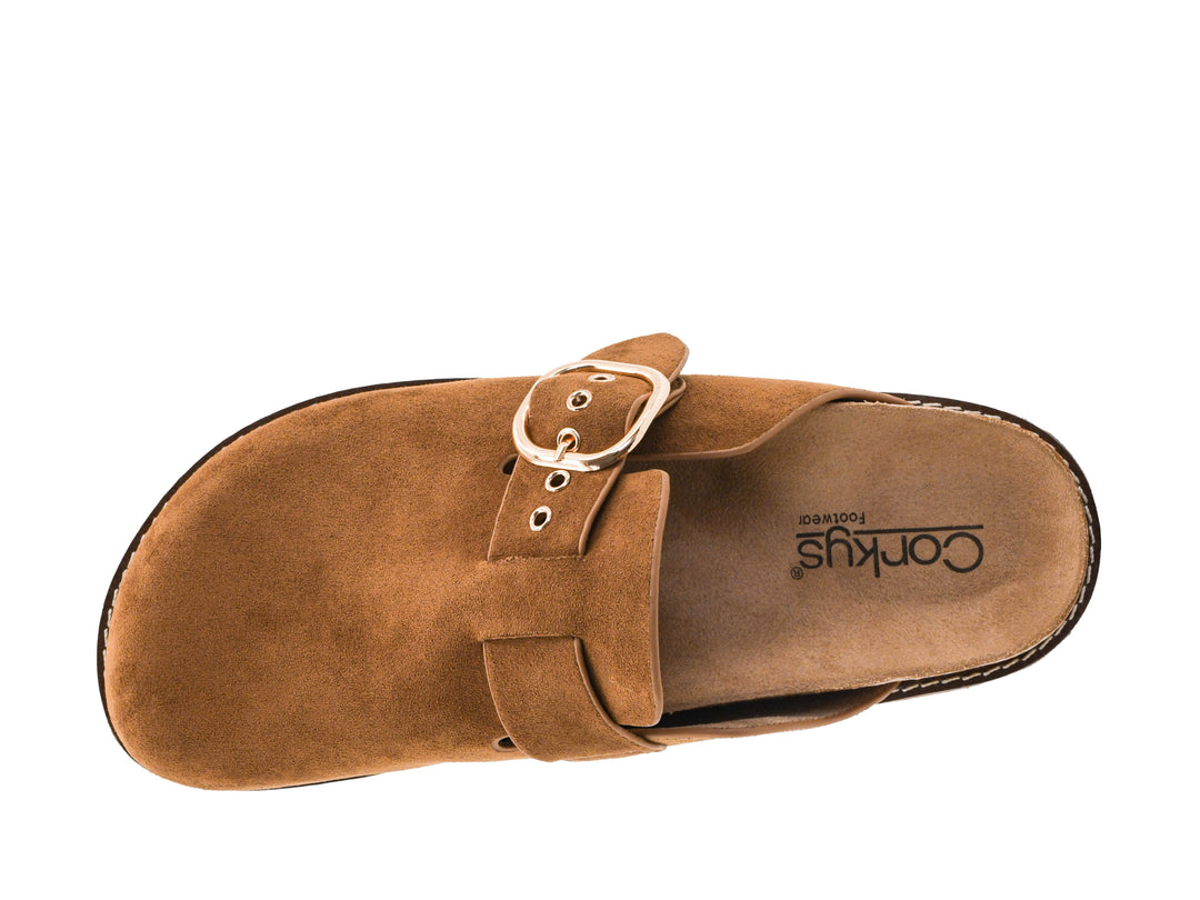 Distracted - Camel Faux Suede by Corkys