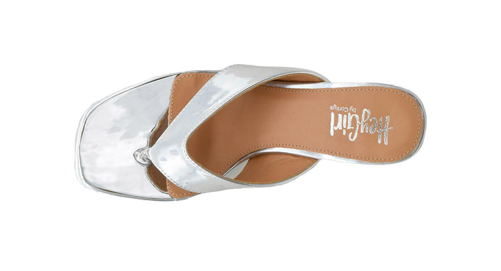 SHOE PARTY! Dock Party Silver Mirror Metallic by Corkys (Ships in 2-3 Weeks)