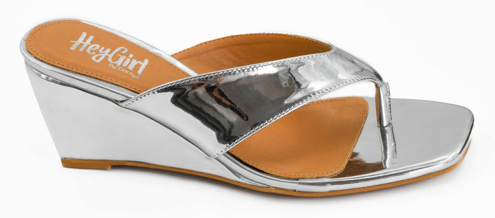 SHOE PARTY! Dock Party Silver Mirror Metallic by Corkys (Ships in 2-3 Weeks)