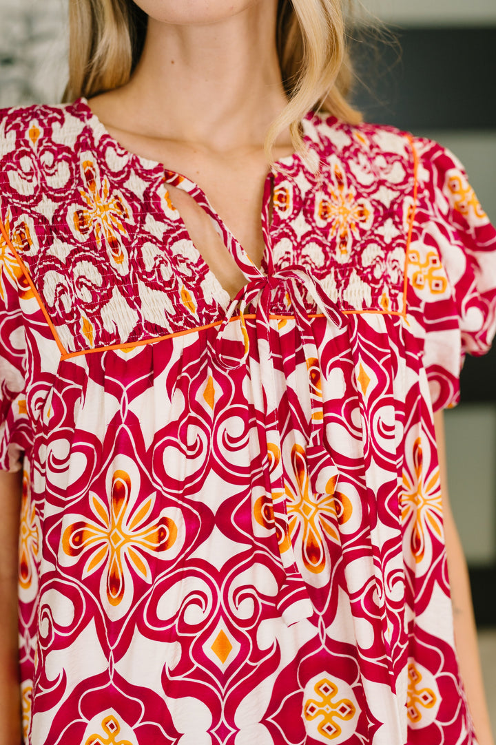 Don't You Go Away Balloon Sleeve Dress - 7/13