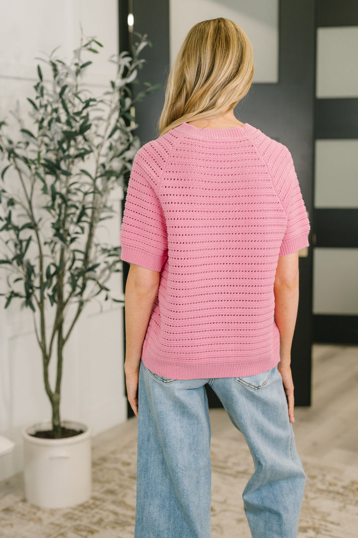 Dreaming All Day Sweater Knit Button Down - 4/27