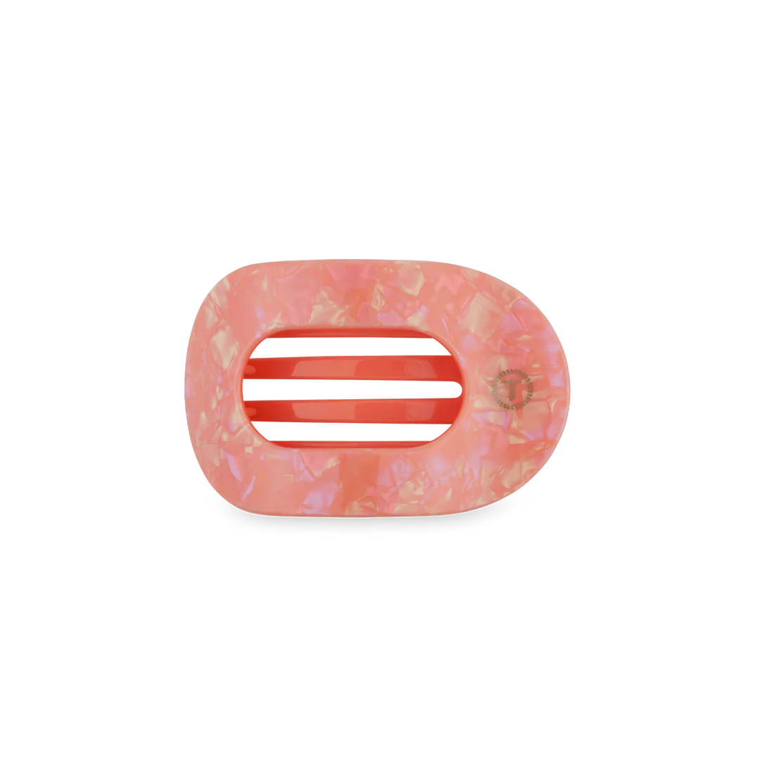 Small Teleties Flat Oval Clip - Dreamsicle