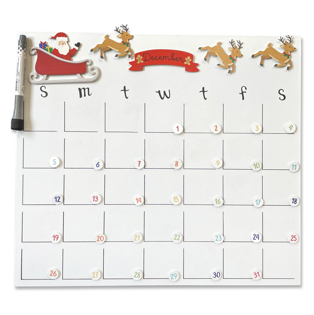 Medium Monthly Dry Erase Magnetic Calendar by Roeda (LIVE BOX: Ships in 3 Weeks)