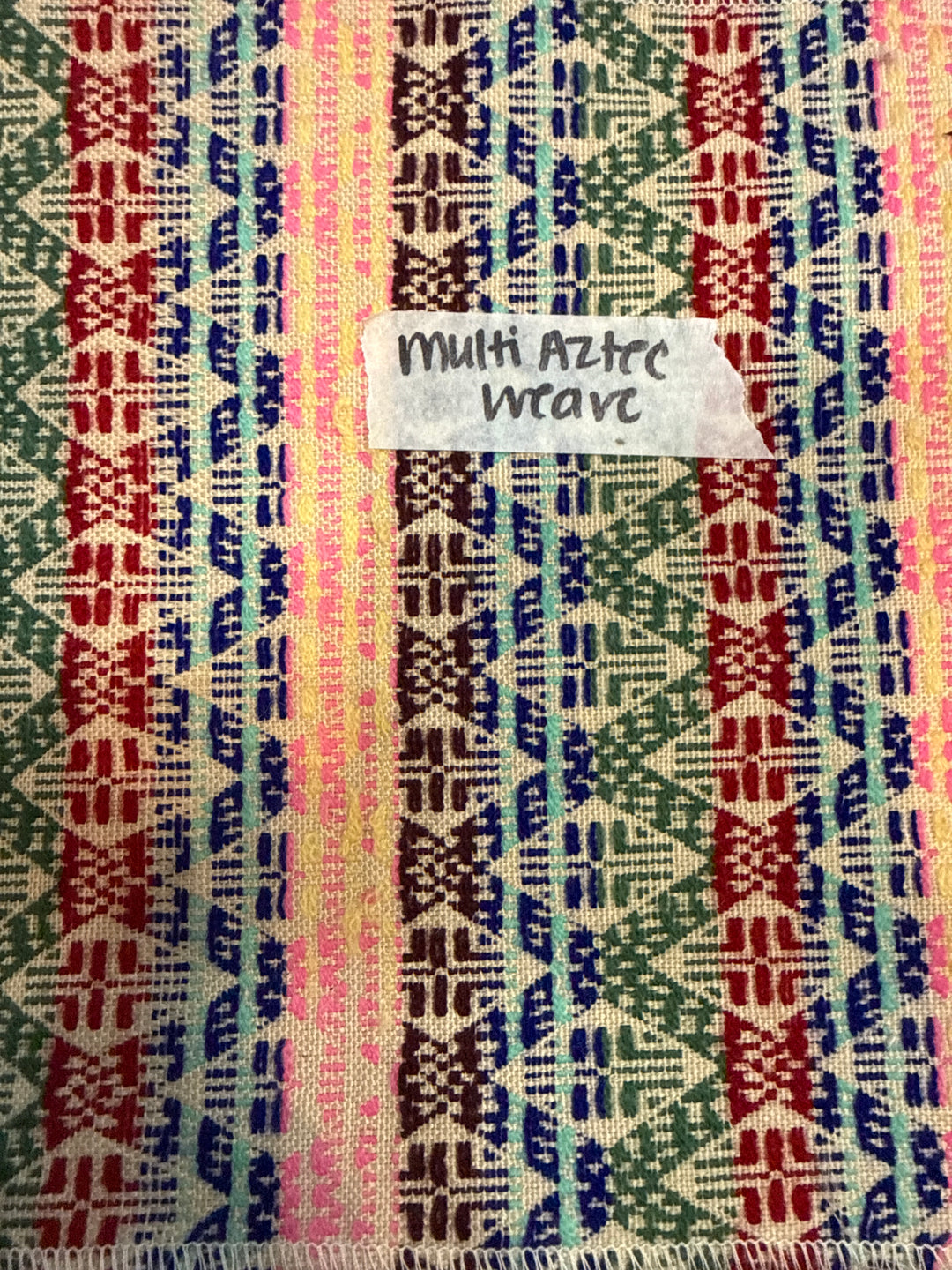 MJ TX PREPO SINGLE LADIES: Multi Aztec Weave Mini Top Zip by Makeup Junkie (Ships in 3-4 Weeks)