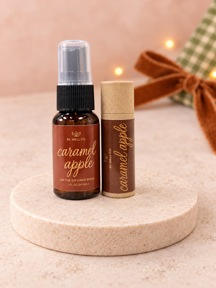 Holiday Lip Balm &amp; Hand Sanitizer Bundle by Be Well Co. (Ships in 2-3 Weeks)