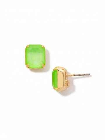 Octavia Stud Earrings by Sorrelli - Electric Green