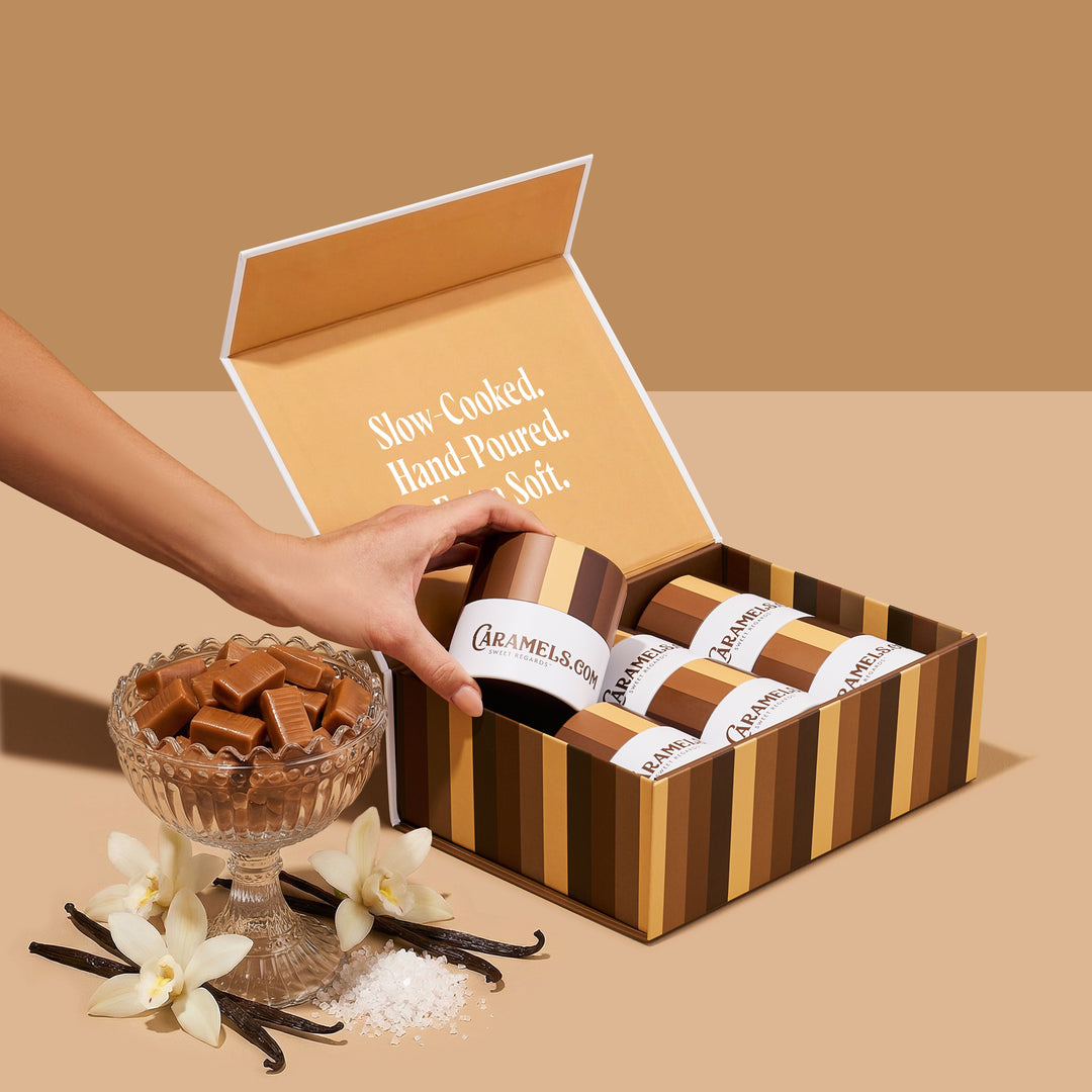 Classic Collection Caramel - 6 Tube Sampler Gift Box - Treats Live