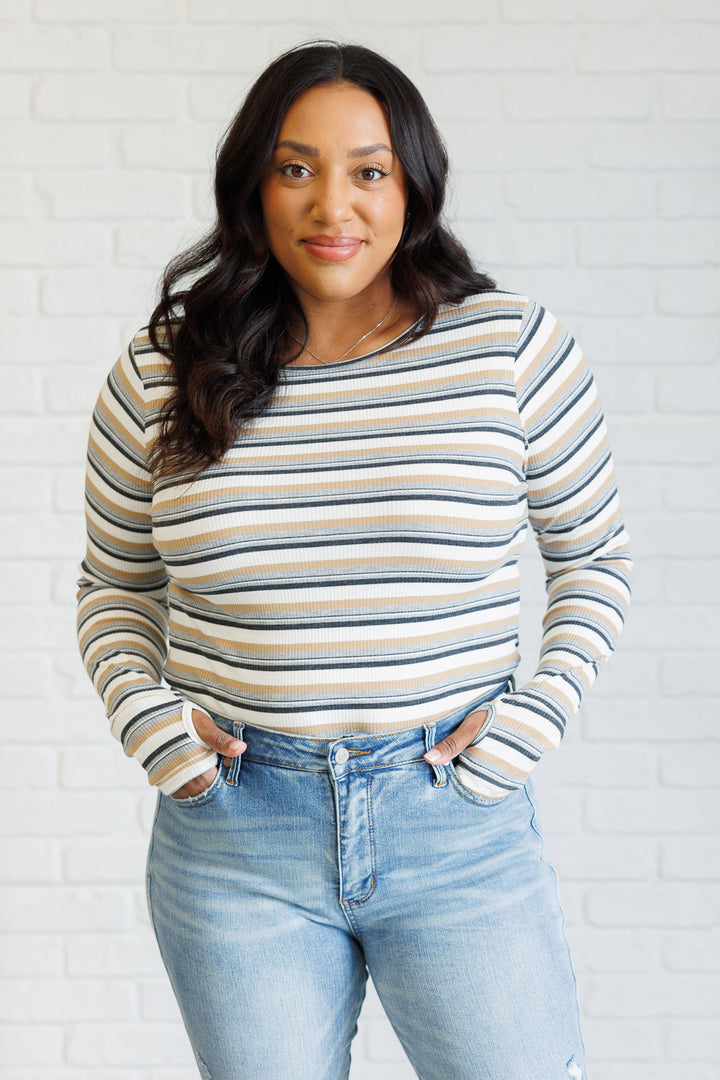 East Coast Breeze Striped Top - 8/17