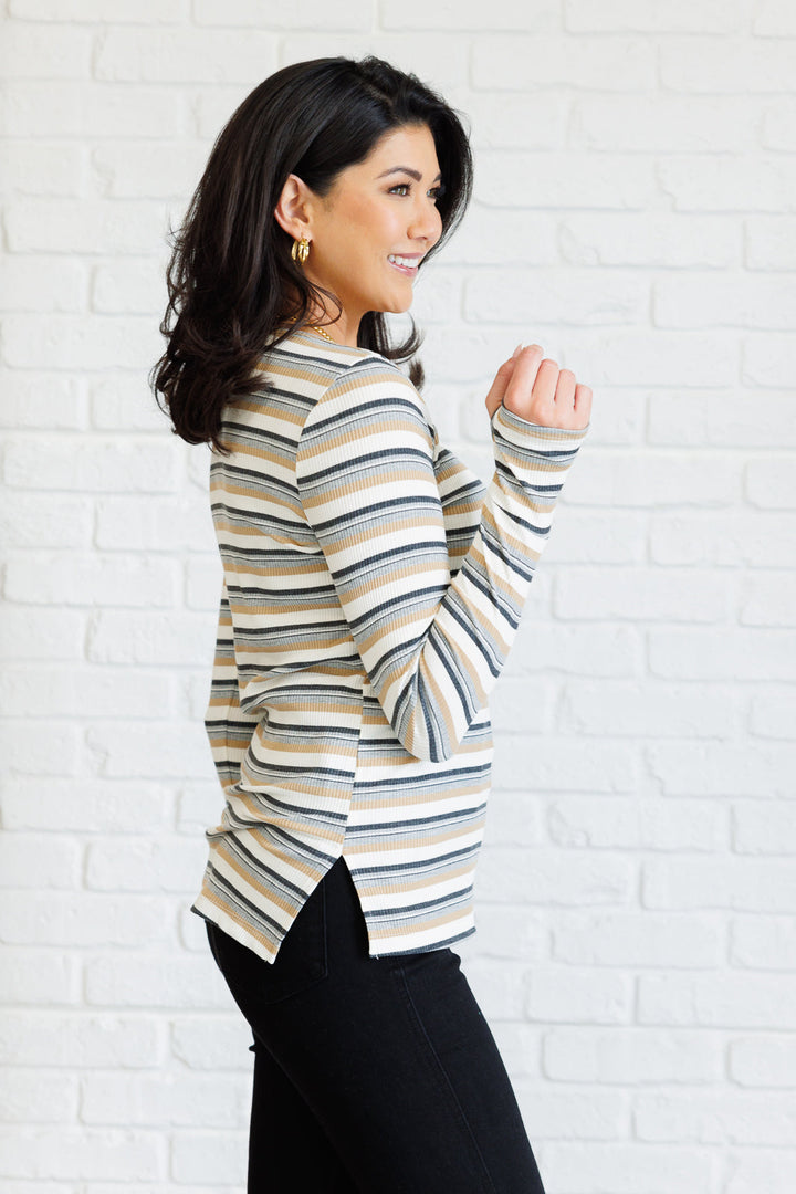East Coast Breeze Striped Top - 8/17