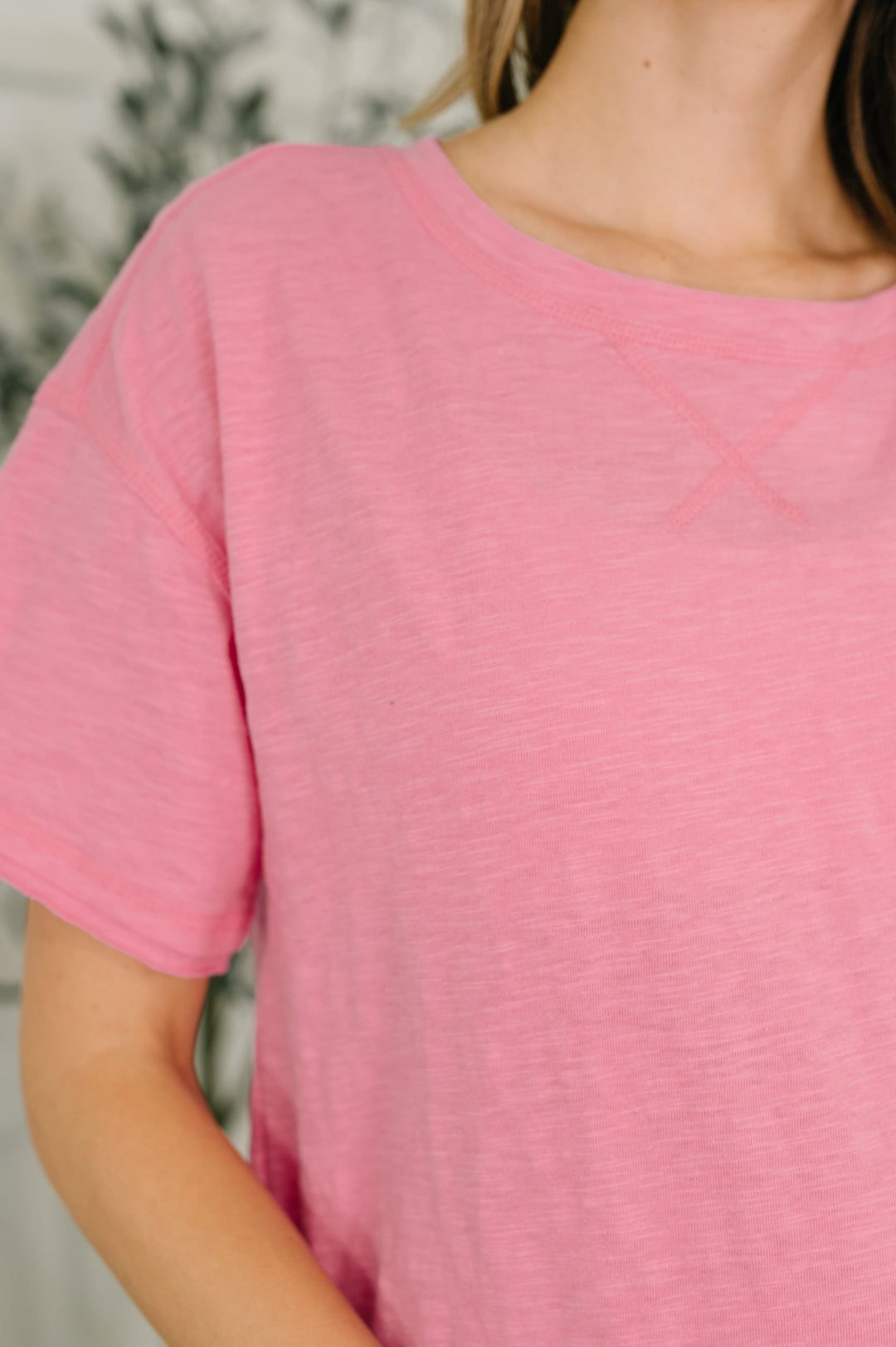 Effortless Edit Boxy Tee in Candy Pink - 4/22