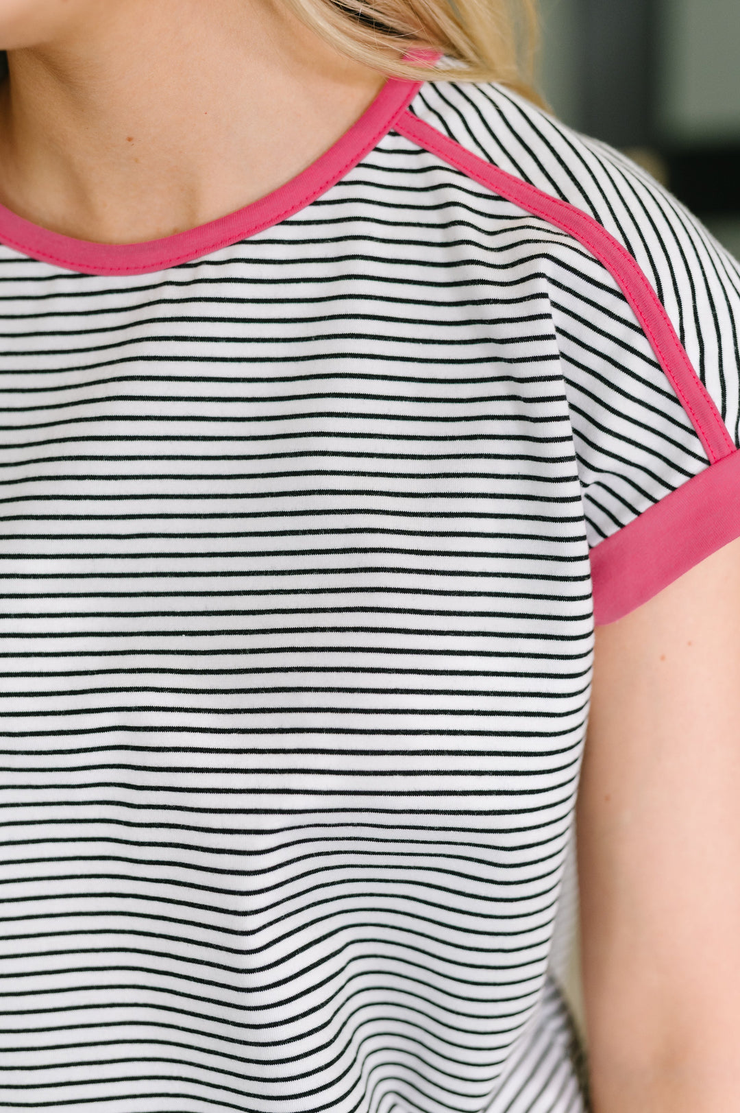 Emotionally Attached Trim Detail Tee - 7/28