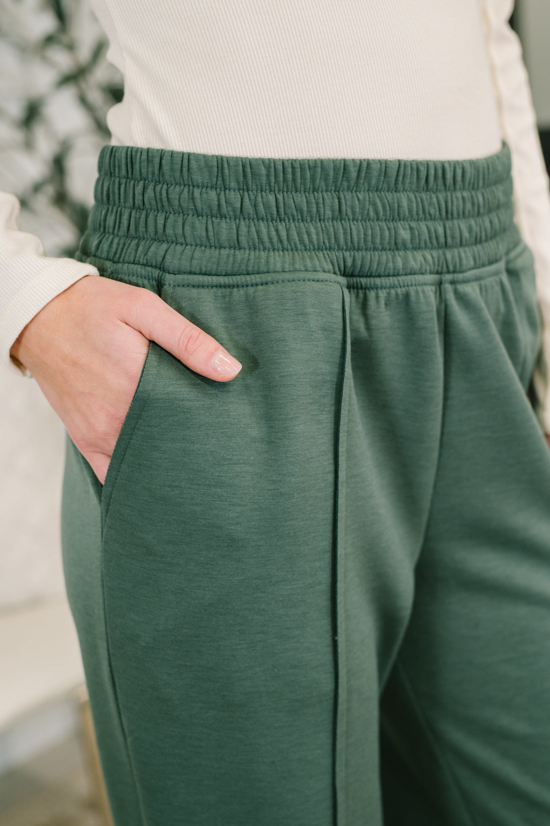 Every Second, Every Hour Jogger Bottoms in Dark Forest