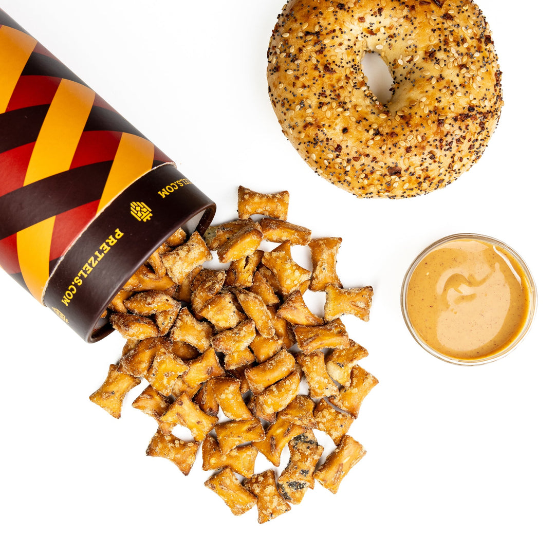 Everything Bagel Peanut Butter Pretzel Bites - Treats Live