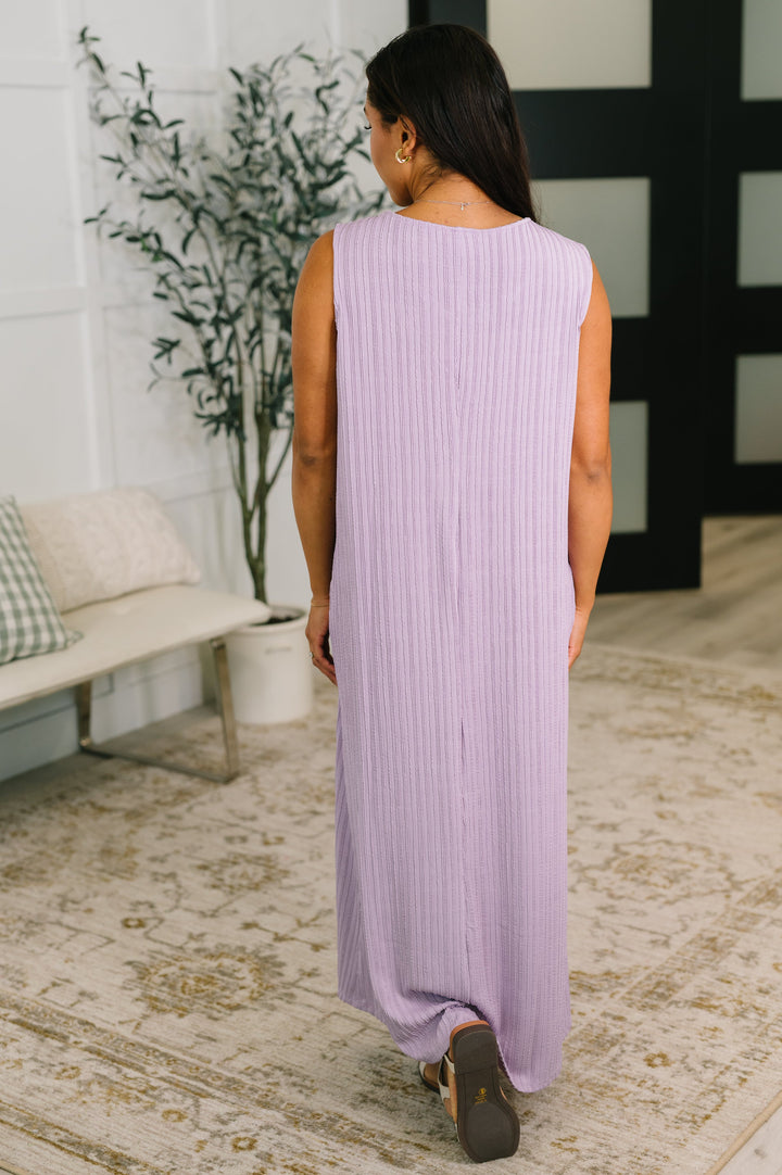 Everything She Wants Sleeveless Maxi Dress in Lavender - 5/29