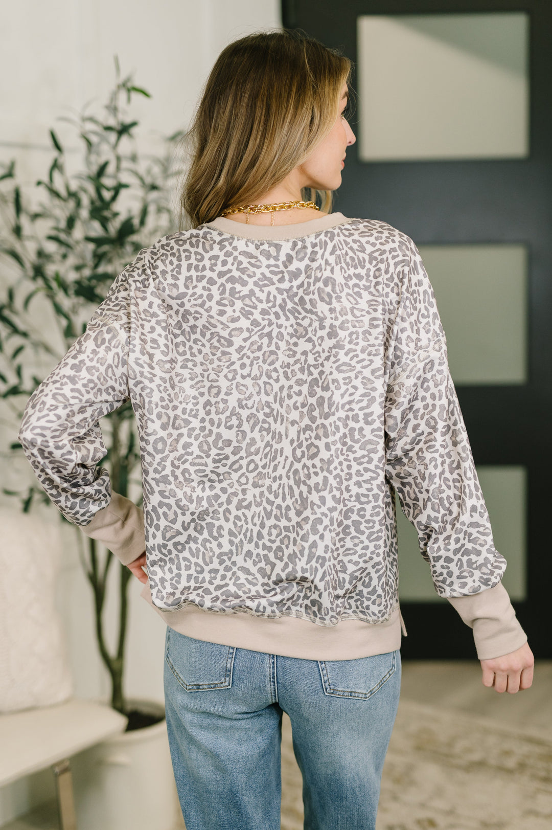 Everything You Need Patchwork Crew Neck Pullover - 3/6