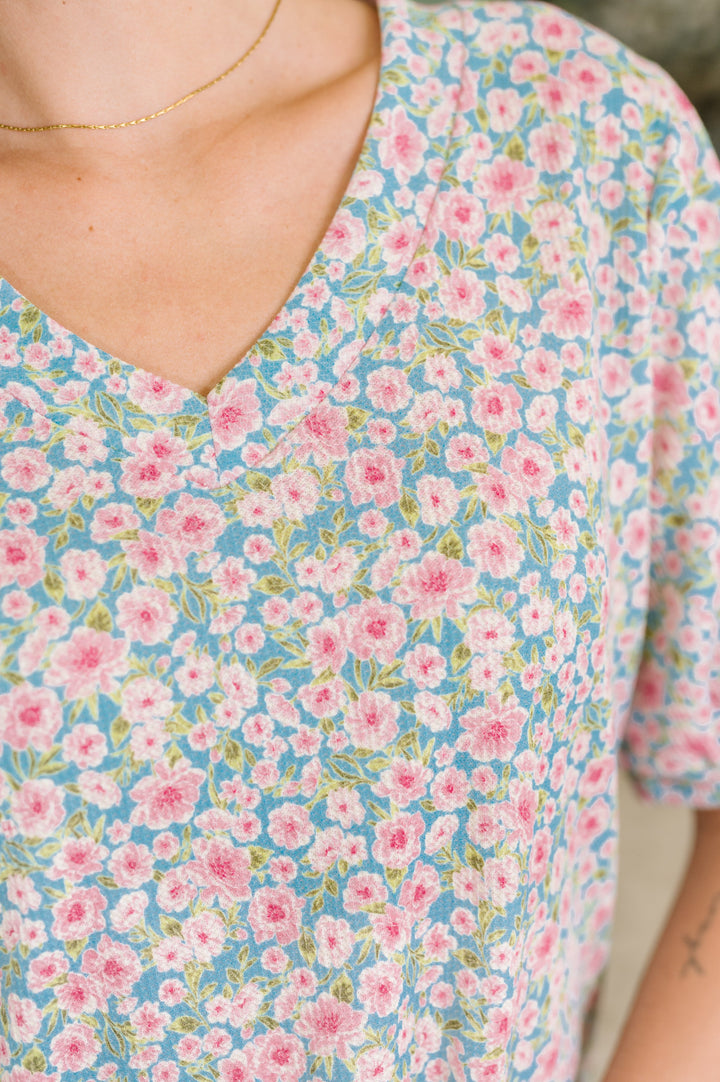 Everything in My Power Floral Puff Sleeve Blouse - 7/10