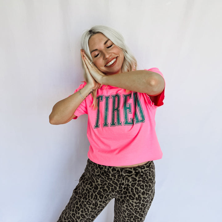 JAN ARRAY: Tired Graphic Tee by Festivitees (Ships in 2-3 Weeks)