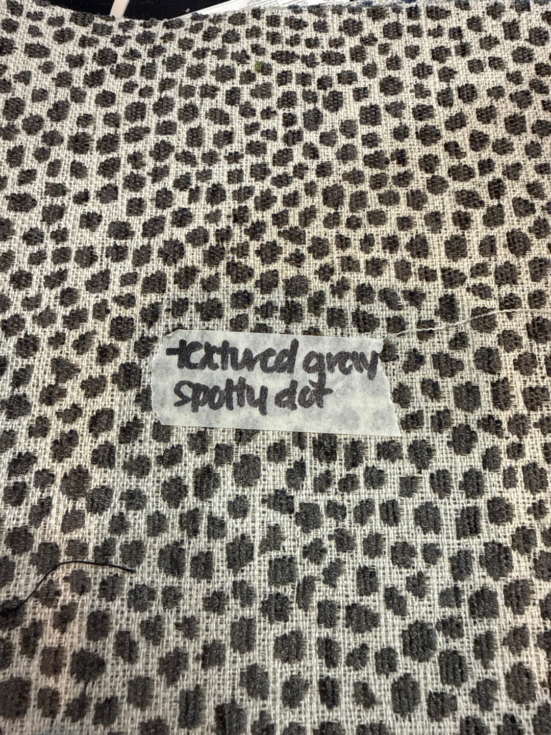 MJ TX PREPO SINGLE LADIES: Textured Grey Spotty Dot Mini Top Zip by Makeup Junkie (Ships in 3-4 Weeks)