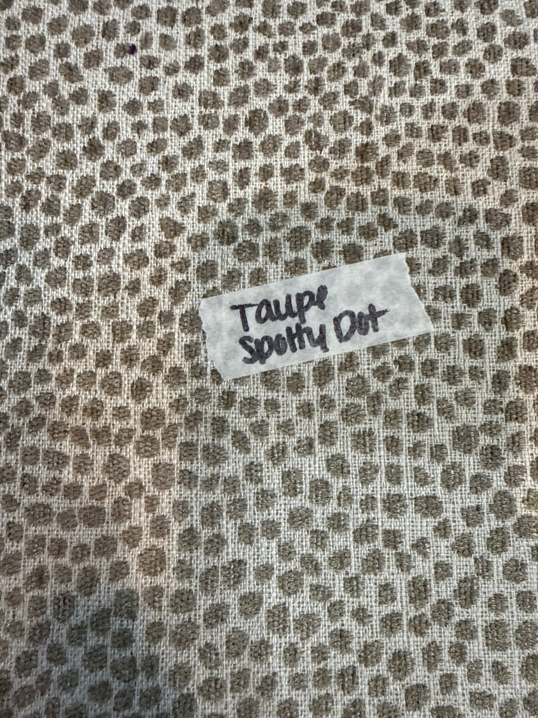 MJ TX PREPO SINGLE LADIES: Taupe Spotty Dot Mini Top Zip by Makeup Junkie (Ships in 3-4 Weeks)