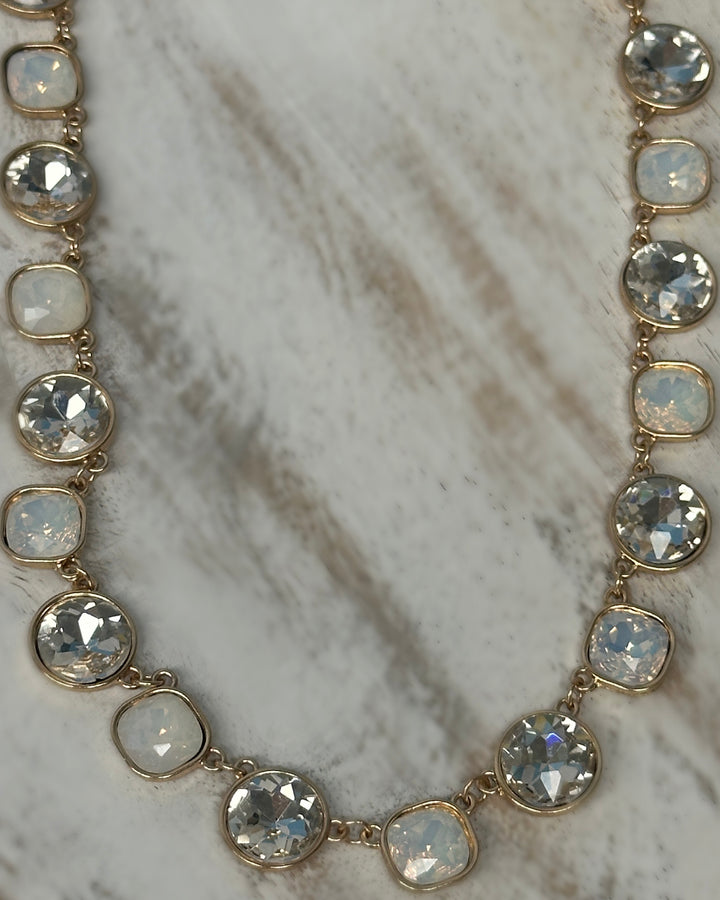 Clear Crystal Statement Necklace