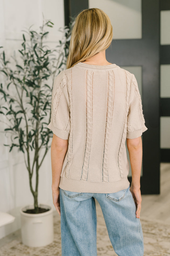 Feel so Fine Embroidered Knit Top - 8/21